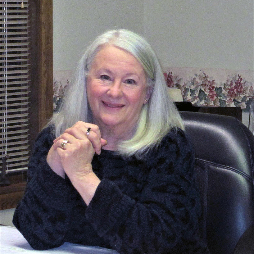 Portrait of interim church office administrator, Carol Parker